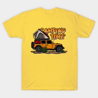 Jeep Design Camping Time - Orange T-Shirt